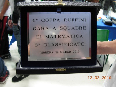 Olimpiadi della matematica : gara a squadre Coppa Ruffini