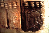 Particolari durante il restauro: Pulizia
