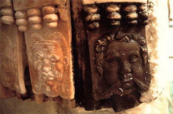 Particolare E. Lepido durante restauro