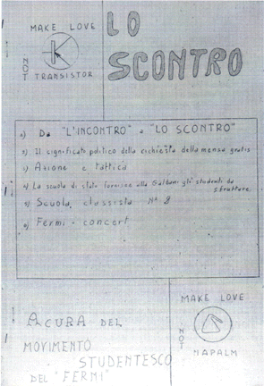 Copertina del Giornale Studentesco 'LO SCONTRO'