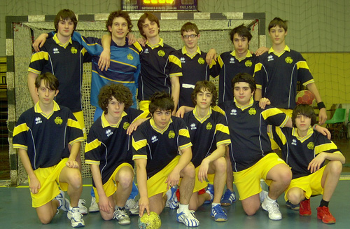 Foto squadra maschile di Pallamano 2008-09