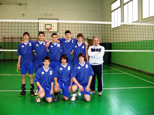 Foto squadra maschile allievi di Pallavolo 2008-09